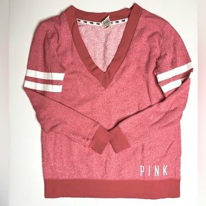 Victoria’s Secret PINK Deep V-Neck Sweater Women’s Petite S/M slightly oversized